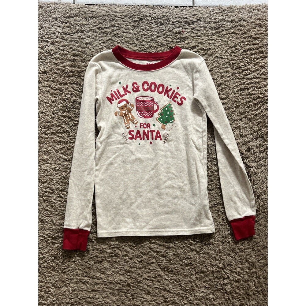 Pj Place Christmas Santa Holiday Kids Shirt Size 10 Long Sleeve